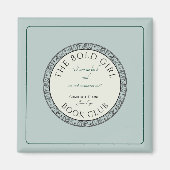 Boek Club Blauw Aangepaste magneet (Voorkant)