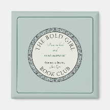 Boek Club Blauw Aangepaste magneet