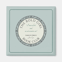 Boek Club Blauw Aangepaste magneet