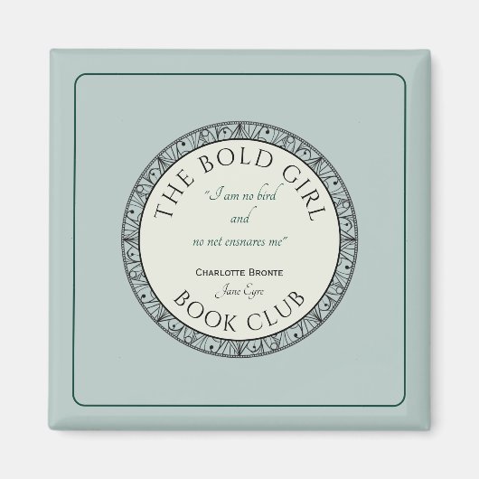 Boek Club Blauw Aangepaste magneet (Voorkant)