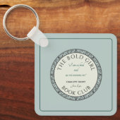 Boek Club Blue Aangepaste Sleutelhanger (Voorkant)
