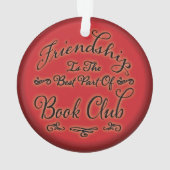 Boek Club / Boek Groep Vriendschap Ornament (achterkant)