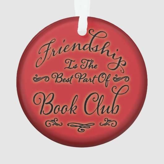 Boek Club / Boek Groep Vriendschap Ornament (achterkant)