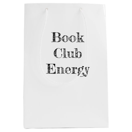Boek Club Energy Medium Gift Bag Cadeauzakje (Voorkant)