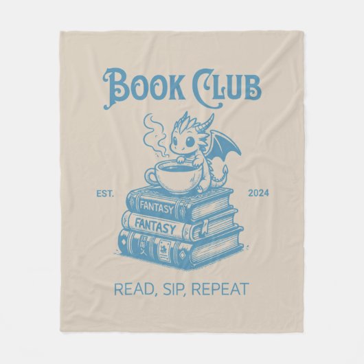 Boek Club Fantasy Dragon Lovers Fleece Deken (Voorkant)