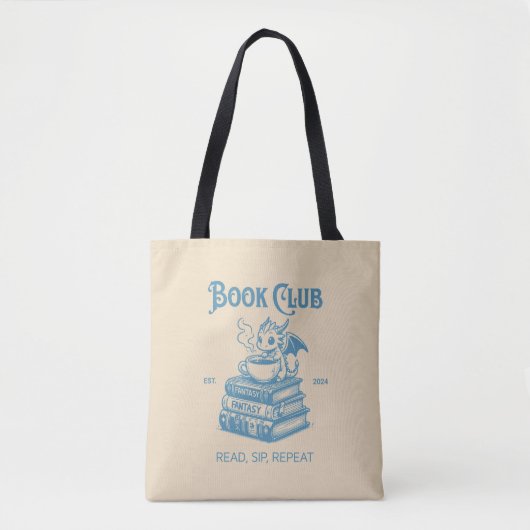 Boek Club Fantasy Dragon Lovers Tote Bag (Voorkant)