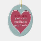 Boek Club Groep Vriendschap Hart Keramisch Ornament (Rechts)