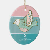 Boek Club Groepsvergadering Monogram Lezer Keramisch Ornament (Rechts)