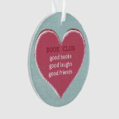 Boek Club Hart Goede Vriend Ornament (voorkant)