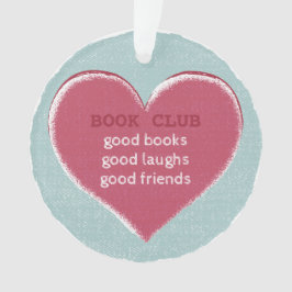 Boek Club Hart Goede Vriend Ornament