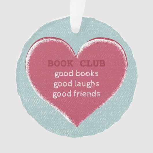 Boek Club Hart Goede Vriend Ornament (voorkant)