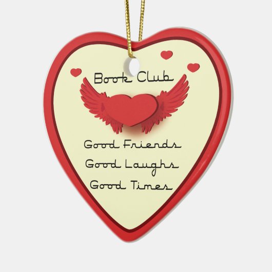 Boek Club Hart ornament (Links)