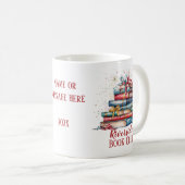 Boek Club Kerstmis Aangepaste naam Koffiemok (Voorkant rechts)