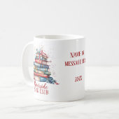 Boek Club Kerstmis Aangepaste naam Koffiemok (Voorkant links)