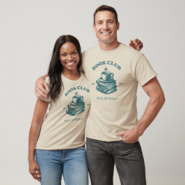 Boek Club Koffie en boeken Lees sip Herhaal T-shirt