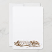 Boek Club  Kunst Aangepaste Uitnodigingen (Achterkant)