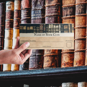  Boek Club lezen tracker kaart Bladwijzer