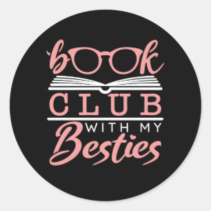 Boek Club met Mijn Besties Ronde Sticker