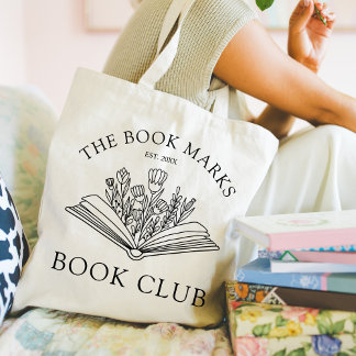 Boek Club Naam Custom Gift Tote Bag