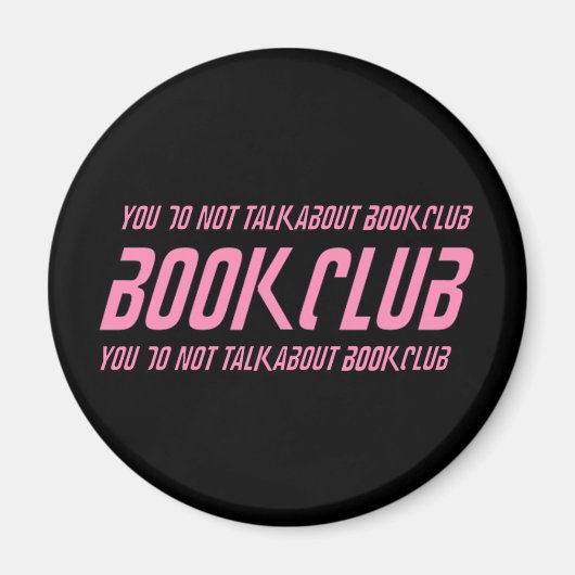 Boek Club Regels Magneet (Voorkant)