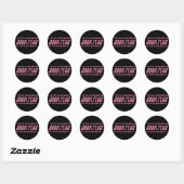 Boek Club Regels Ronde Sticker (Vel)