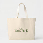 Boek club thema feest grote tote bag (Voorkant)