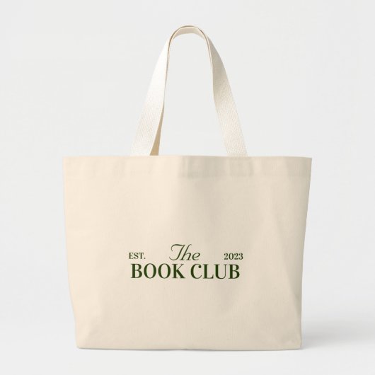 Boek club thema feest grote tote bag (Voorkant)
