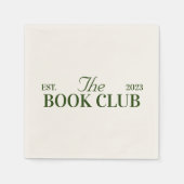 Boek club thema feest servet (Voorkant)