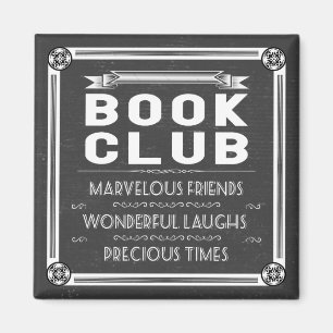  Boek Club Typografie Krijt Magneet