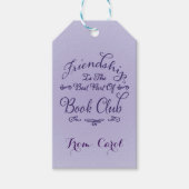 Boek Club Vriendschap Gift Label Cadeaulabel (Voorkant)