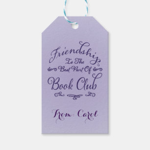 Boek Club Vriendschap Gift Label Cadeaulabel
