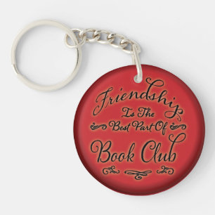Boek Club Vriendschap Key RIng Sleutelhanger