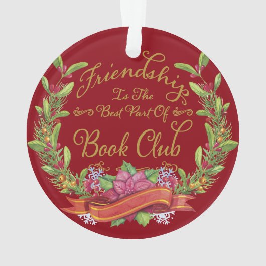 Boek Club Vriendschap Ornament (achterkant)