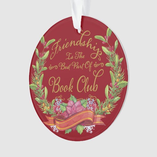 Boek Club Vriendschap Ornament (voorkant)