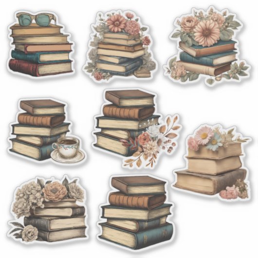  Boek Collectie Waterdicht Sticker (Voorkant)