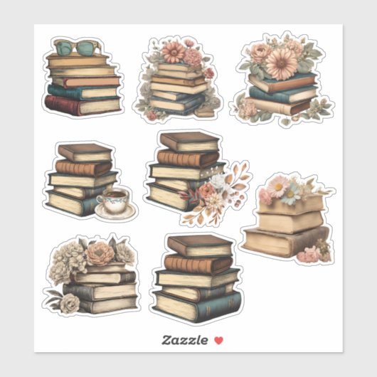  Boek Collectie Waterdicht Sticker (Vel)