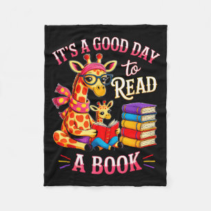 Boek dag kostuums grappige giraffe mannen vrouwen fleece deken