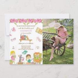 Boek Dag Verjaardag Uitnodiging met foto