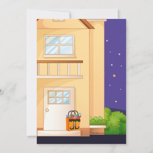 Boek de Buren Halloween Uitnodiging (Achterkant)