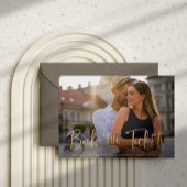 Boek de Tickets Faux Gold Wedding Save the Date Aankondigingskaart