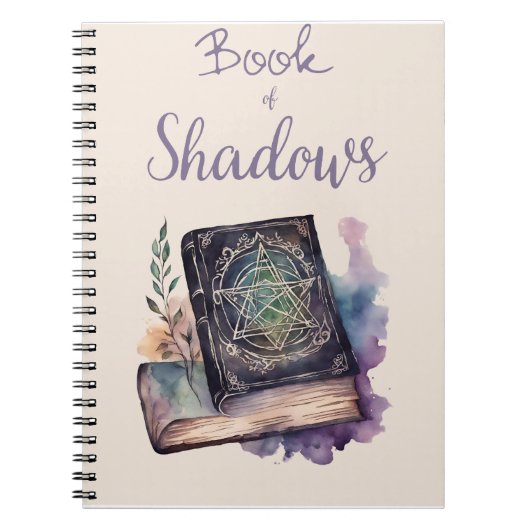Boek der Schaduwen. Voor spreuken Notitieboek (Voorkant)