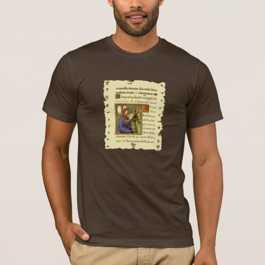 Boek der Uren Middeleeuws manuscript T-shirt (Voorkant)