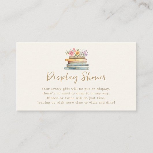 Boek Display Douche Kaart (Voorkant)