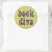 Boek Diva 2 Ronde Sticker (Tas)