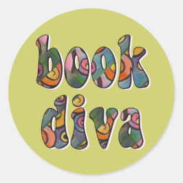 Boek Diva 2 Ronde Sticker