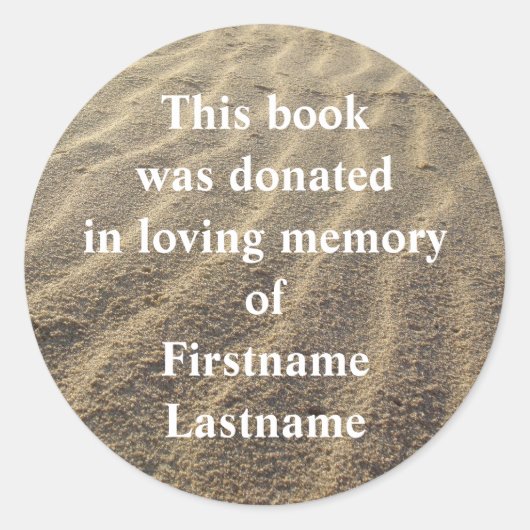 Boek Donatie Sticker Sand (Voorkant)