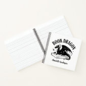 Boek Draak Fantasy Lezer Aangepaste Spiraal Notebo (Binnen)