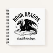 Boek Draak Fantasy Lezer Aangepaste Spiraal Notebo (Voorkant)