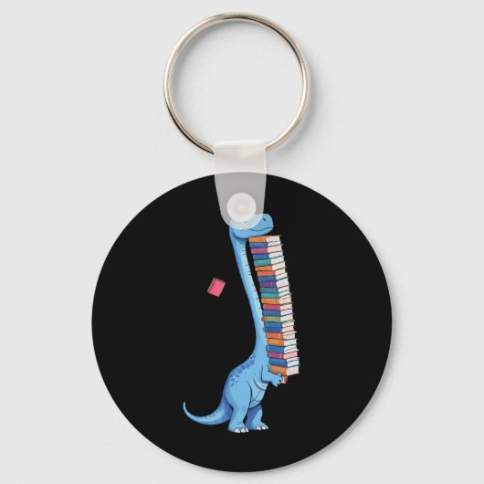 Boek Dragende Dinosaurus Leest Dino  Sleutelhanger (Voorkant)