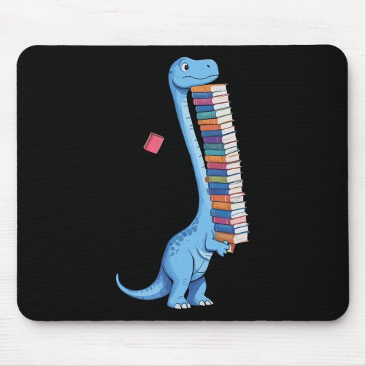 Boek Dragende Dinosaurus Lezend Dino Muismat (Voorkant)